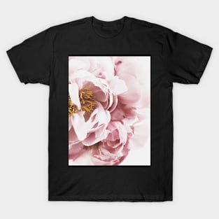 Flowers print, Pink, Pastel, Fashion print, Scandinavian art, Modern art, Wall art, Print, Minimalistic, Modern T-Shirt